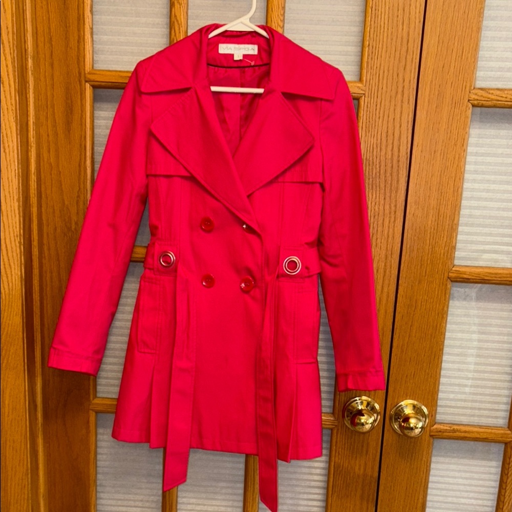 EUC Stylish Pink Trench Coat
